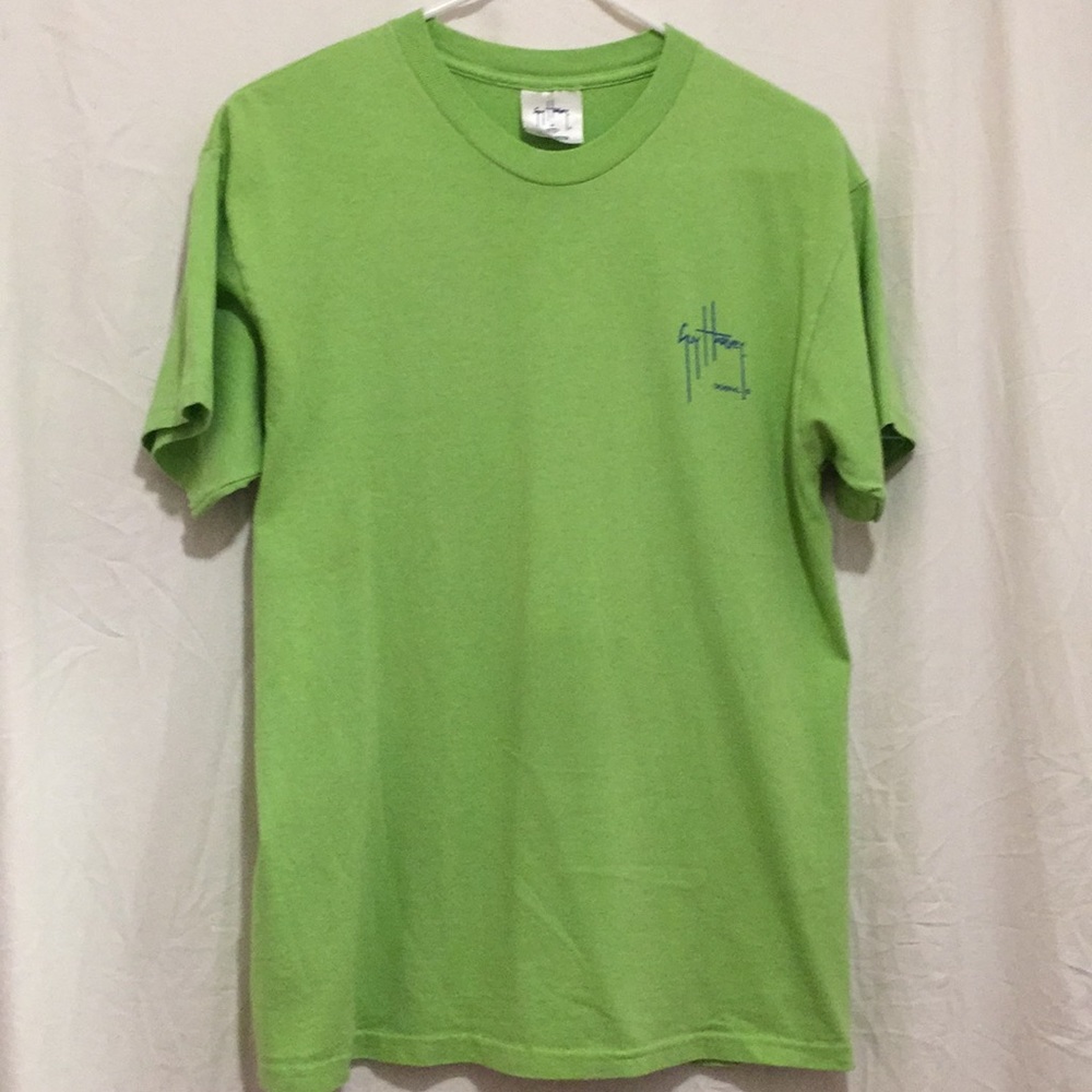 Guy Harvey Youth Xl Bright Green T-shirt Pirate